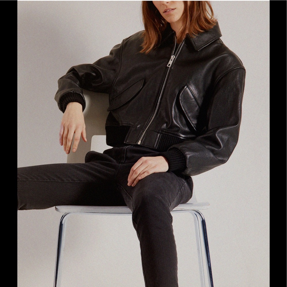 Sale! Tibi Leather Gus Jacket